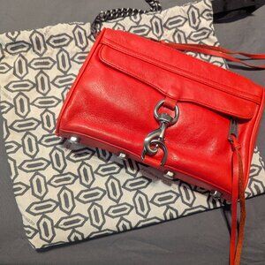 Rebecca Minkoff Coral Regan Satchel Crossbody Bag Silver Chain Strap Small